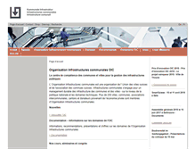 Tablet Screenshot of infrastructures-communales.ch